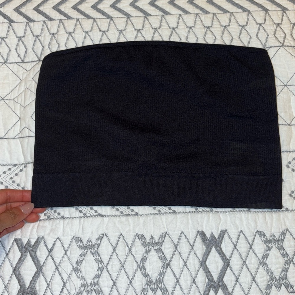 NVGTN Black Conquer Ribbed Seamless Bra